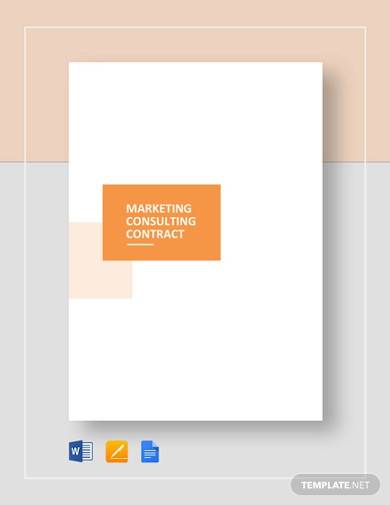 marketing consulting contract template