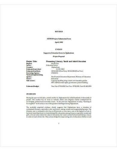 printable ngo project proposal