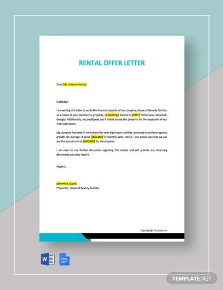 FREE 14 Sample Real Estate Offer Letter Templates In PDF MS Word