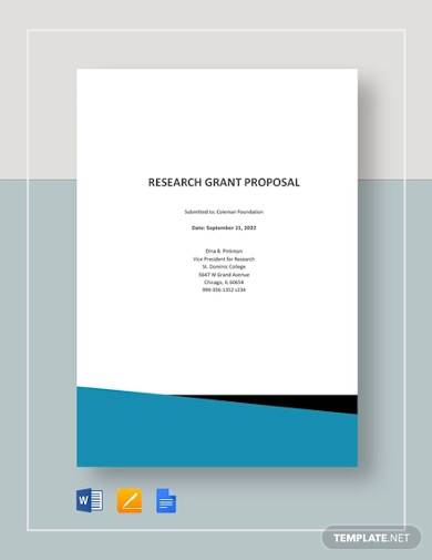 research grant proposal template