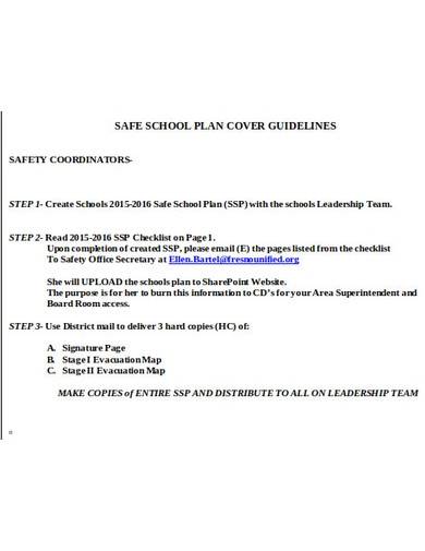 safe school plan guidelines