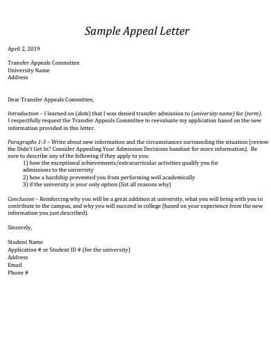 reconsideration letter for college admission sample