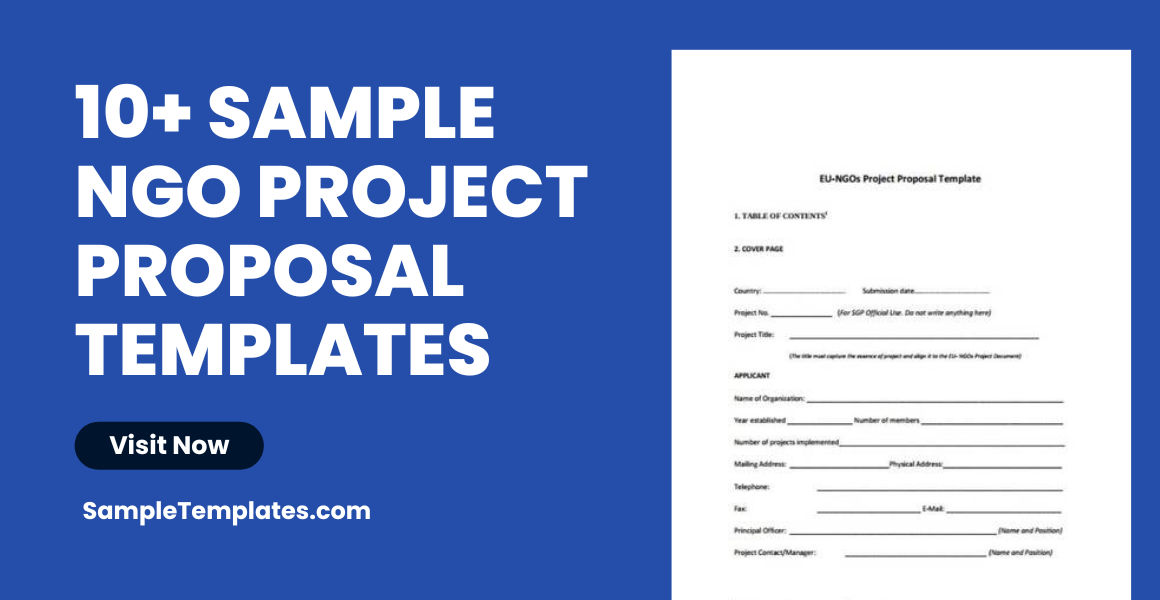sample ngo project proposal template