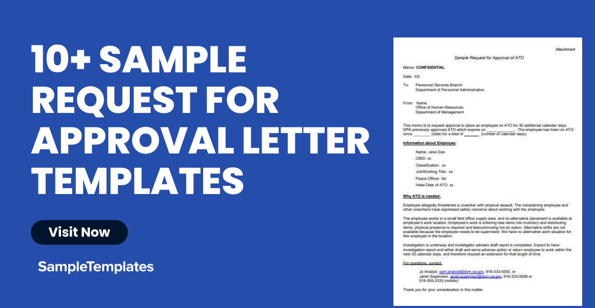 sample request for approval letter template