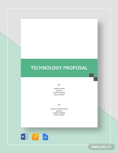 sample technology proposal template