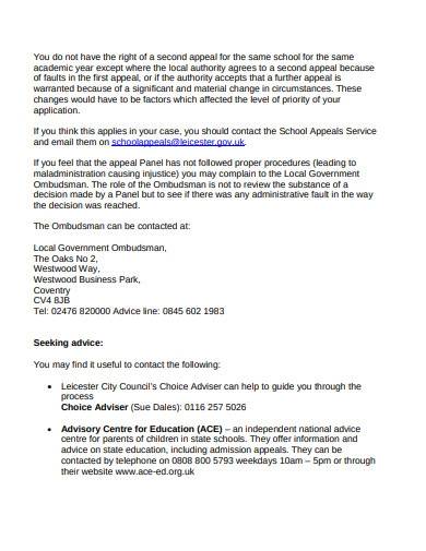 FREE 15 School Appeal Letter Samples Templates