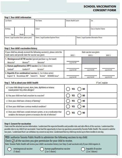 school vaccination consent form