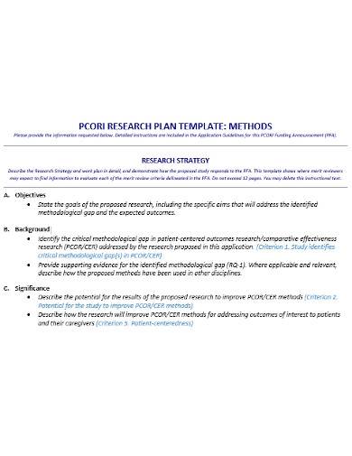 sample work plan for research