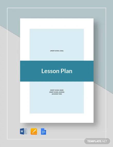 basic lesson plan template