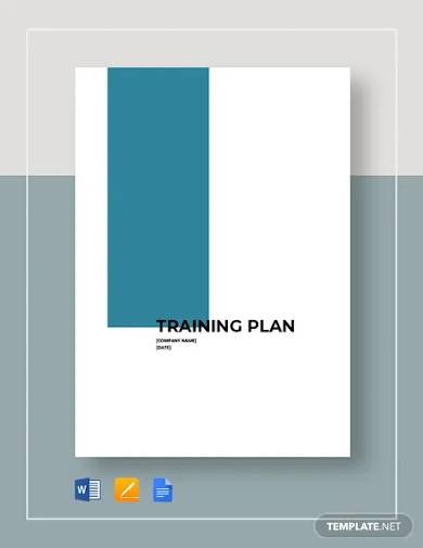blank training plan template