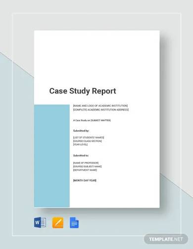 research study report template