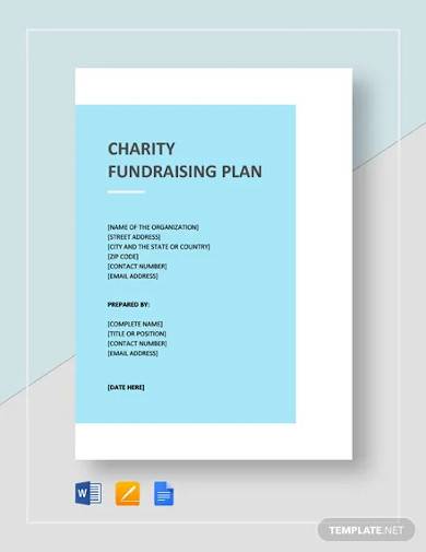 charity business plan template