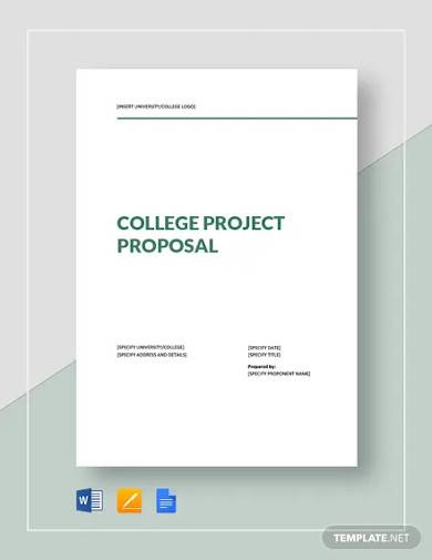 college project proposal template