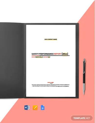 construction site safety report template