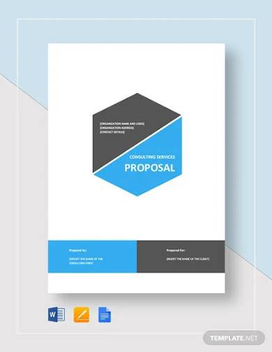 consulting services proposal template