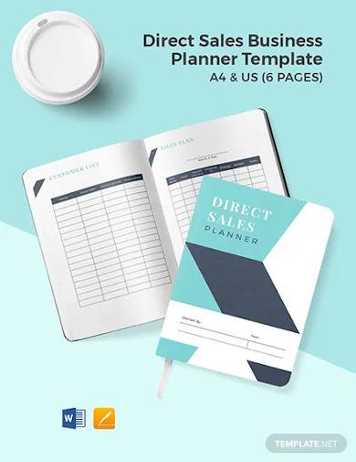 direct sales business planner template