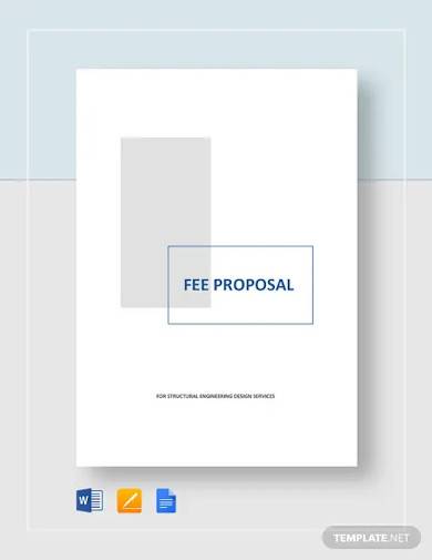 Fee Proposal Template Word