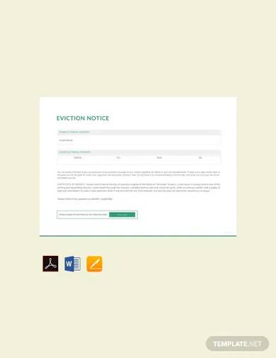 free blank eviction notice template