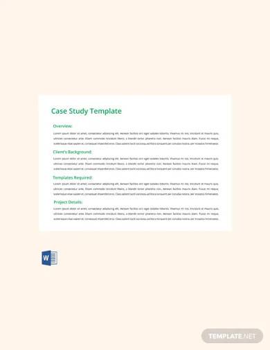 case study pdf template