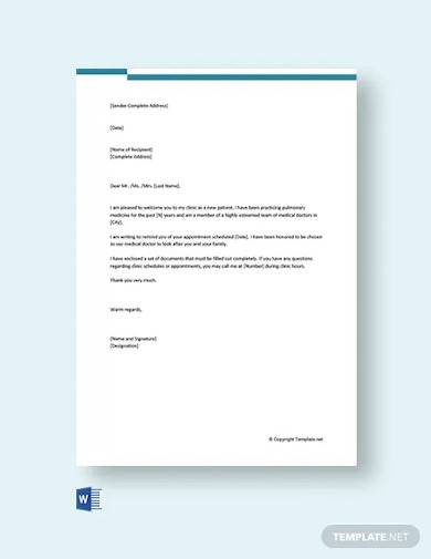 FREE 25 Doctor Letter Samples In MS Word Pages Google Docs MS 
