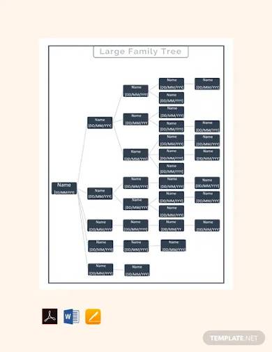 free printable large family tree template