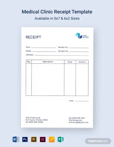 free 9 medical receipt templates in google docs google sheets ms