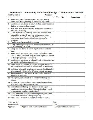 FREE 10 Medication Checklist Samples In MS Word Pages Google Docs 