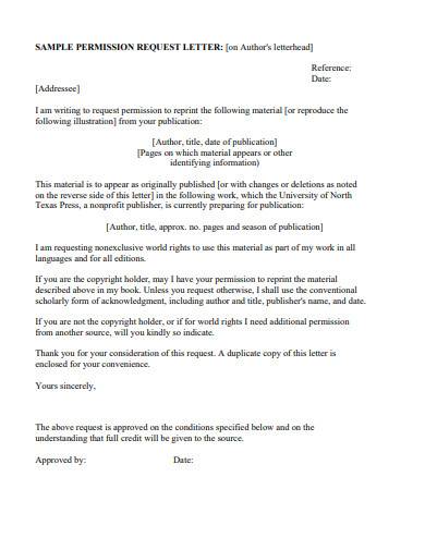 permission request letter template