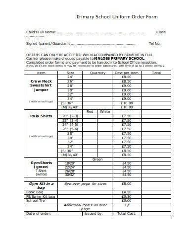 compass Bull temperament FREE 10+ School Order Form Samples in MS Word | PDF