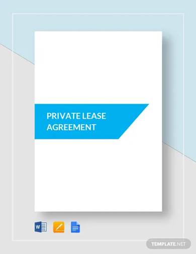 private lease agreement template
