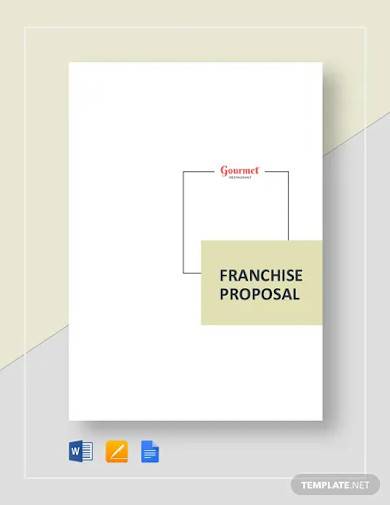 restaurant franchise proposal template
