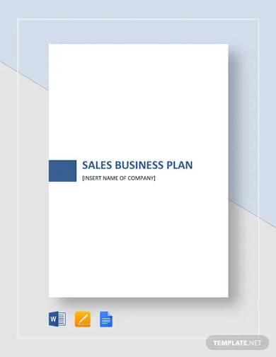 sales business plan template