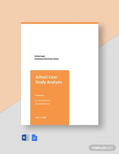 school case study analysis template