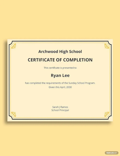 school program certificate template