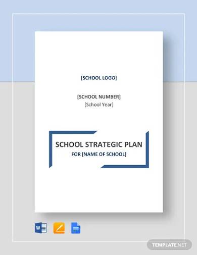 school strategic plan template