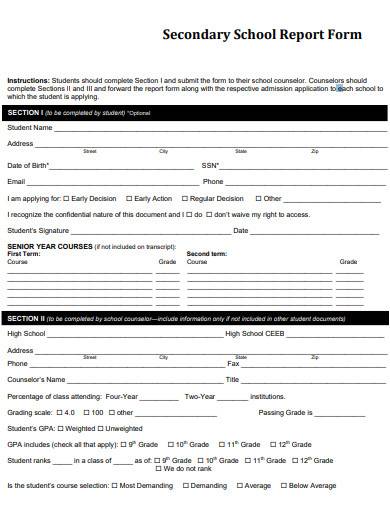 FREE 15 School Report Samples Templates In MS Word Pages Google 