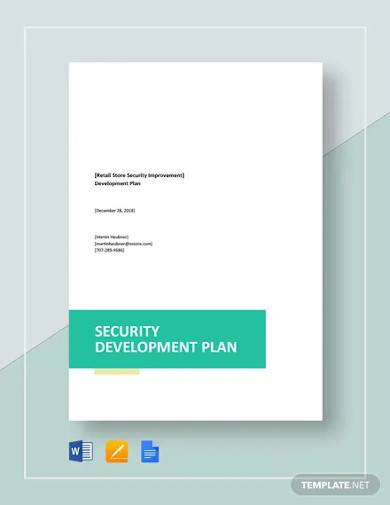 security development plan template