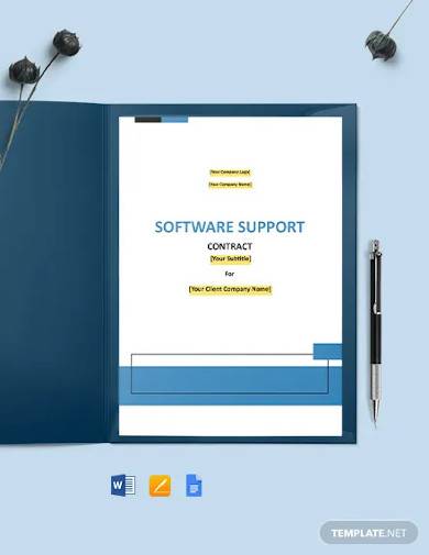 software support contract template