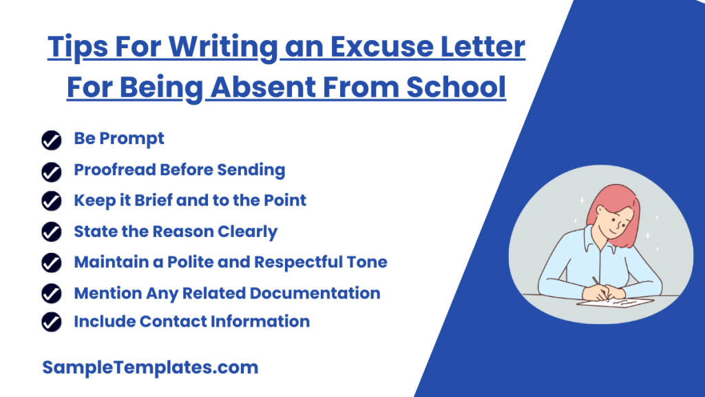 tips for writing an excuse letter for being absent from school 1024x576
