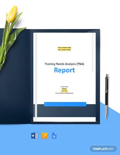 training needs analysis report template