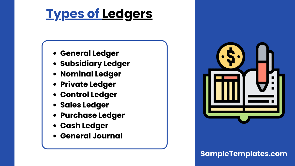 types of ledgers 1