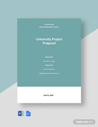 university project proposal template