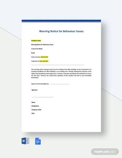 Sample Warning Letter To Employee For Bad Attitude from images.sampletemplates.com