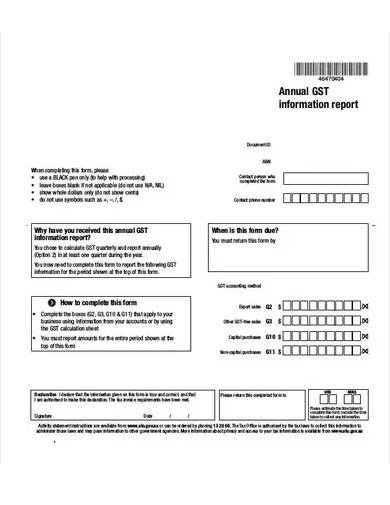 annual information report template