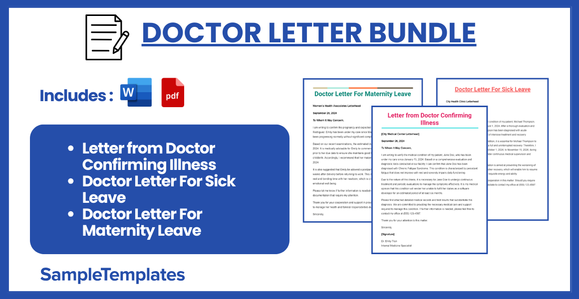 doctor letter bundle