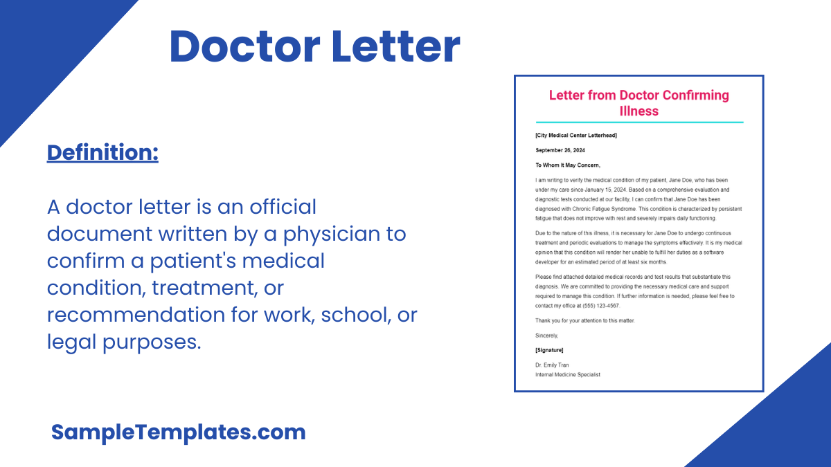 Doctor Letter