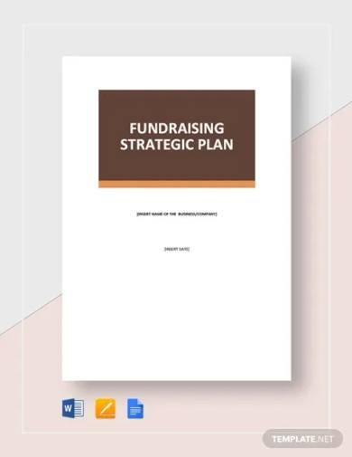 FREE 10  Fundraising Strategy Samples in MS Word Pages Google Docs