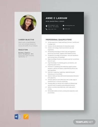 FREE 15+ Coach Resume Samples in MS Word | Pages | PDF