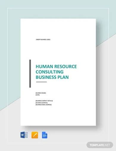 human resources consulting business plan template