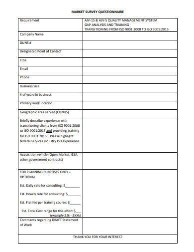 FREE 10 Survey Questionnaire Samples In MS Word Google Docs Pages 